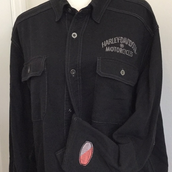 Harley-Davidson Mens long Sleeve Button down shirt - Picture 2 of 3